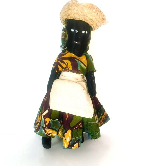 Jamaican Caribbean Calypso Handmade Folk Art Ethnic Souvenir Plush Doll - Picture 1 of 6